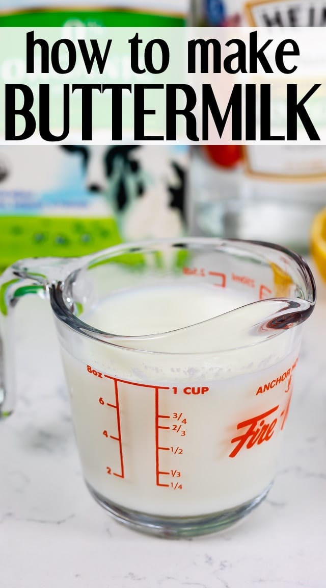 buttermilk in measuring cup