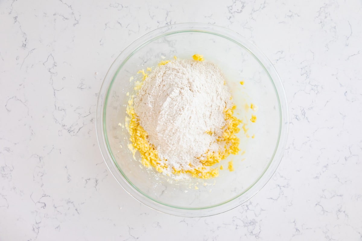 process shot in fireworks sprinkle cookies.